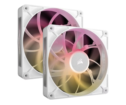 Wentylator do komputera CORSAIR iCUE LINK RX140 RGB MAX White Dual Pack 2x140mm CO-9051040-WW